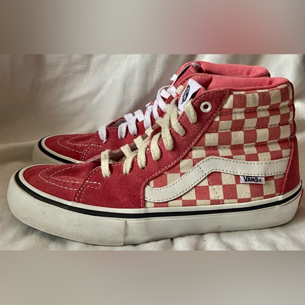 Vans Pro UltraCush Salmon Pink Suede Sk8 Skateboard Shoes Men's 7 Women's 8.5
